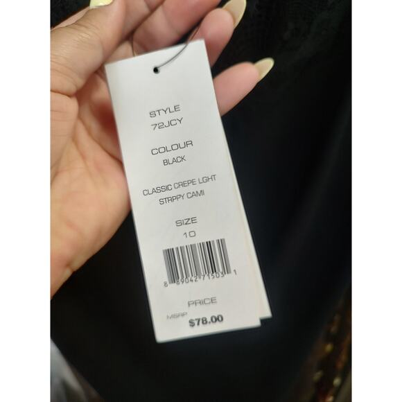 French Connection Strappy Lace Slip Dress Size 10 New With Tags $78 - Picture 9 of 13